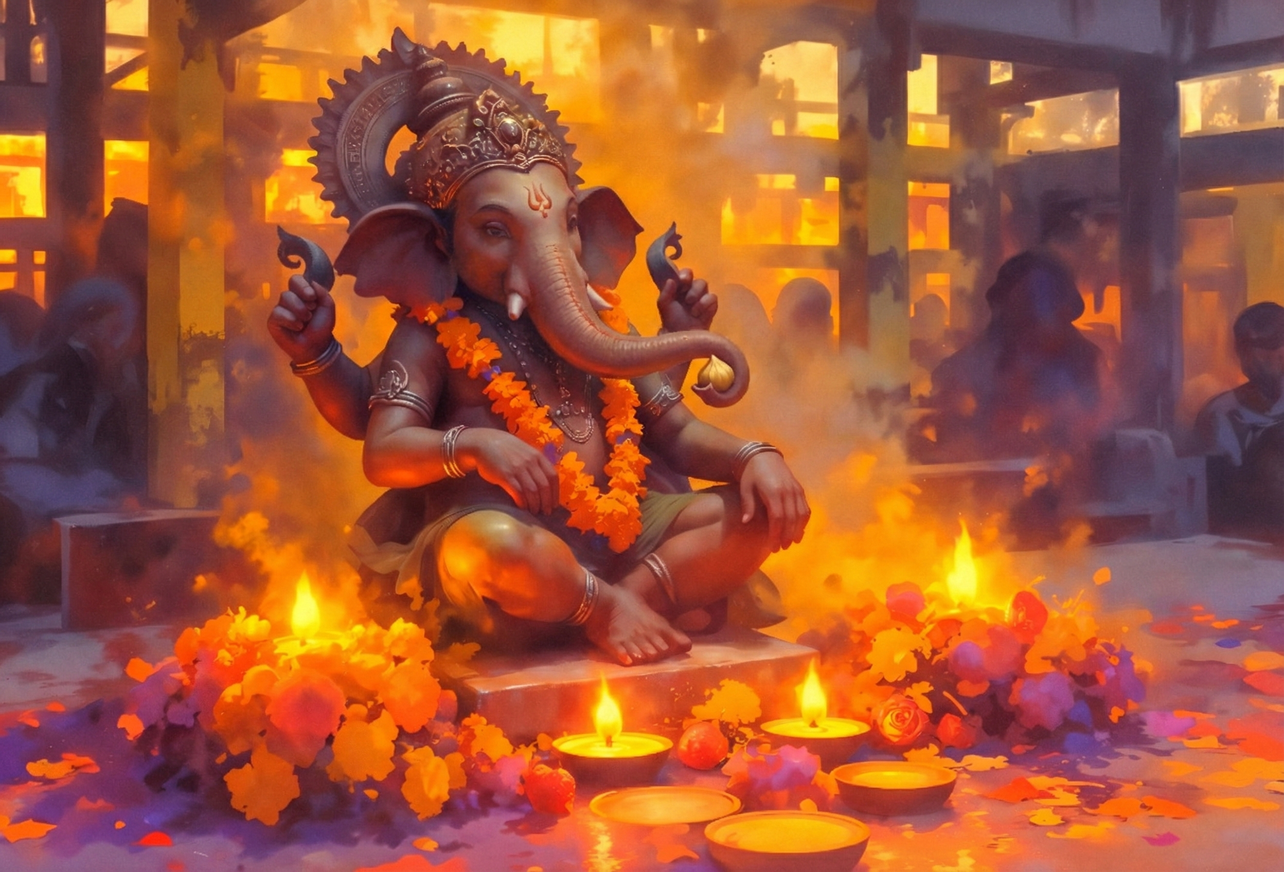 Temple Entrance Banner